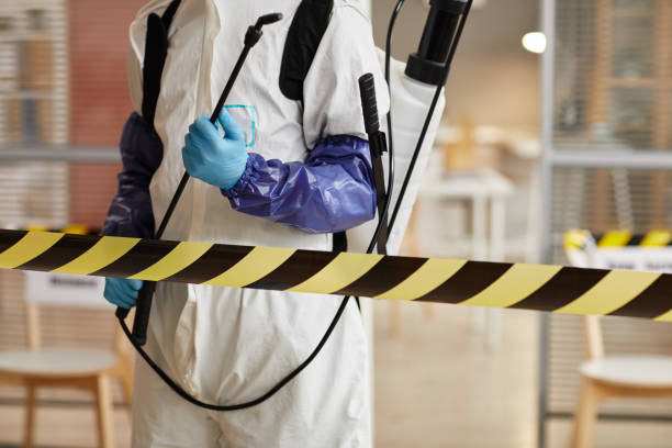 Professional Biohazard Cleanup technician working in Palestine, IL